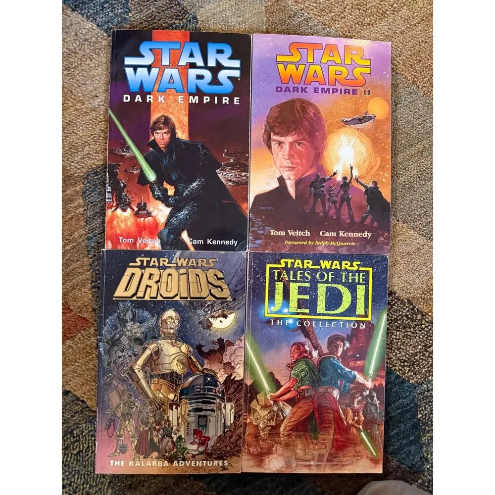 Lot 4 Vintage Star Wars Dark Horse Comics Tales Jedi Droids Dark Empire II